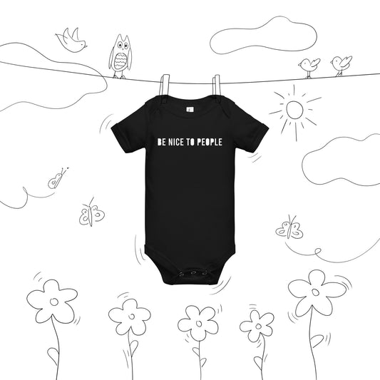 BE NICE TO PEOPLE | Baby short sleeve one piece